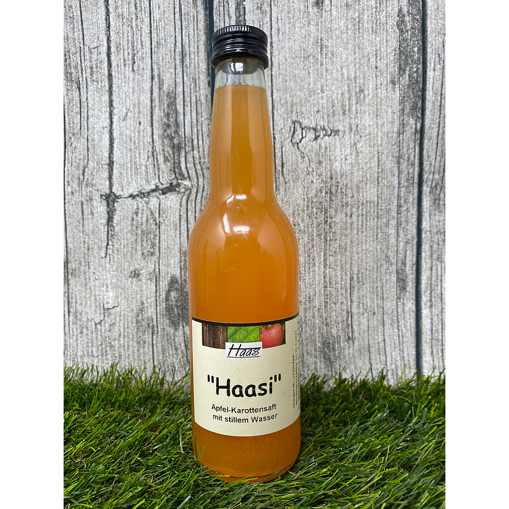 Haas "Haasi" Bio Apfel-Karottensaft mit stillem Wasser 0,33l