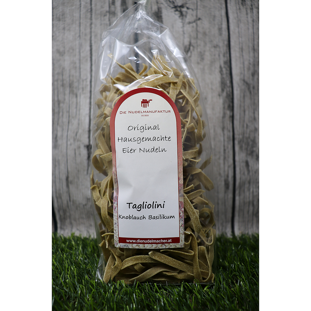 Die Nudelmanufaktur Tagliatelle Knoblauch u. Basilikum 300g